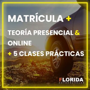 matricula y teoria presencial online clases autoescuela