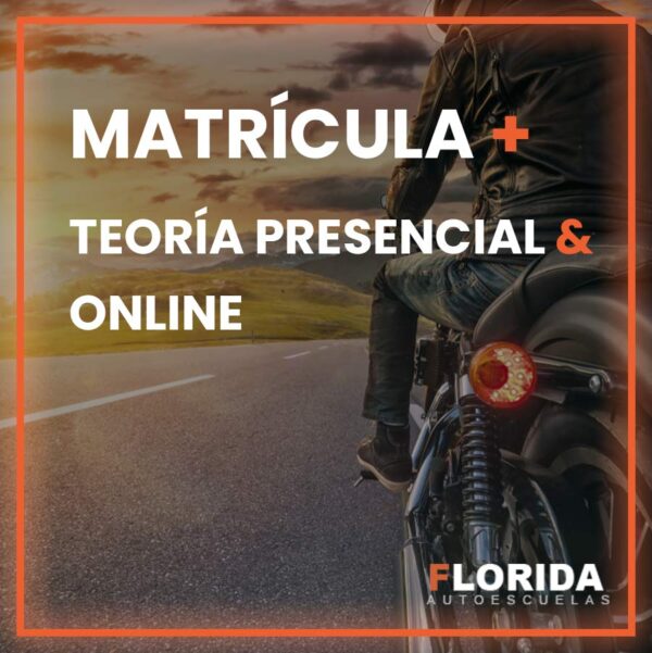 matricula y teroria presencial online moto autoescuela