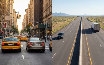 La diferencia entre conducir en ciudad y conducir en carretera: habilidades que necesitas